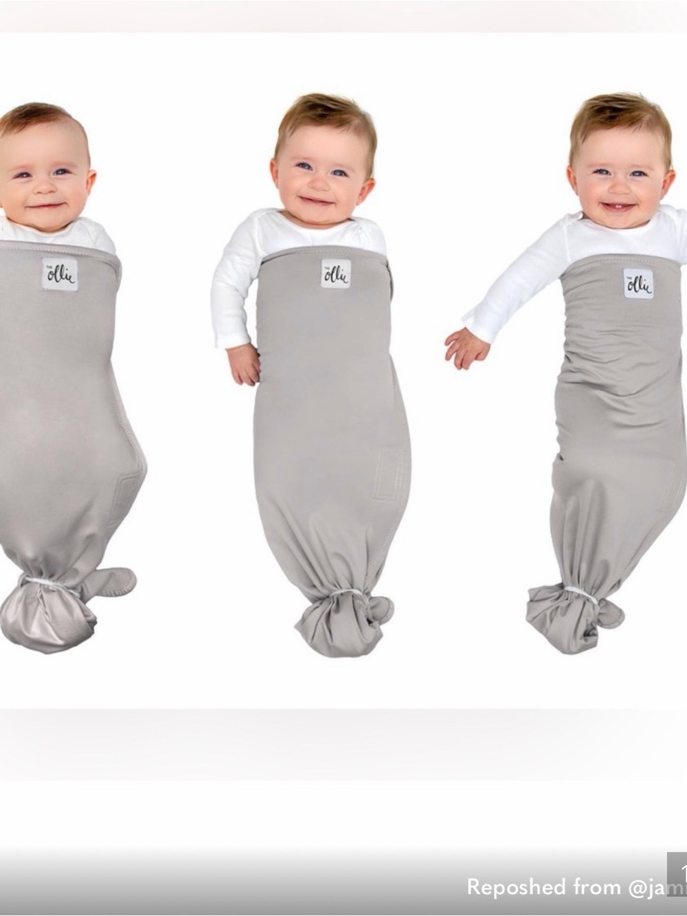 Light Grey Ollie Swaddle